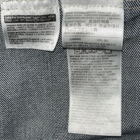 Men's Levi's Jean Jacket XL - Picture 10 of 10